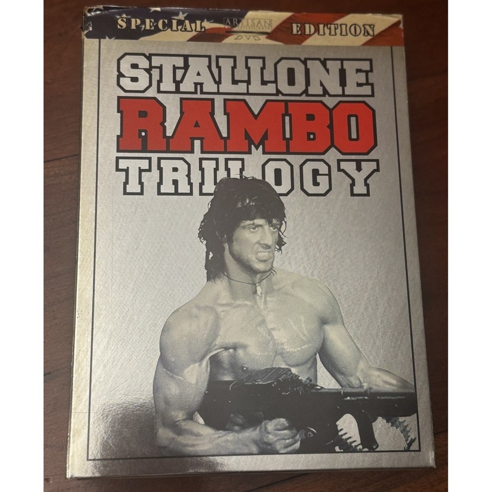Rambo Trilogy DVD 2002 4-Disc Set Special Edition METAL COVER Sylvester Stallone